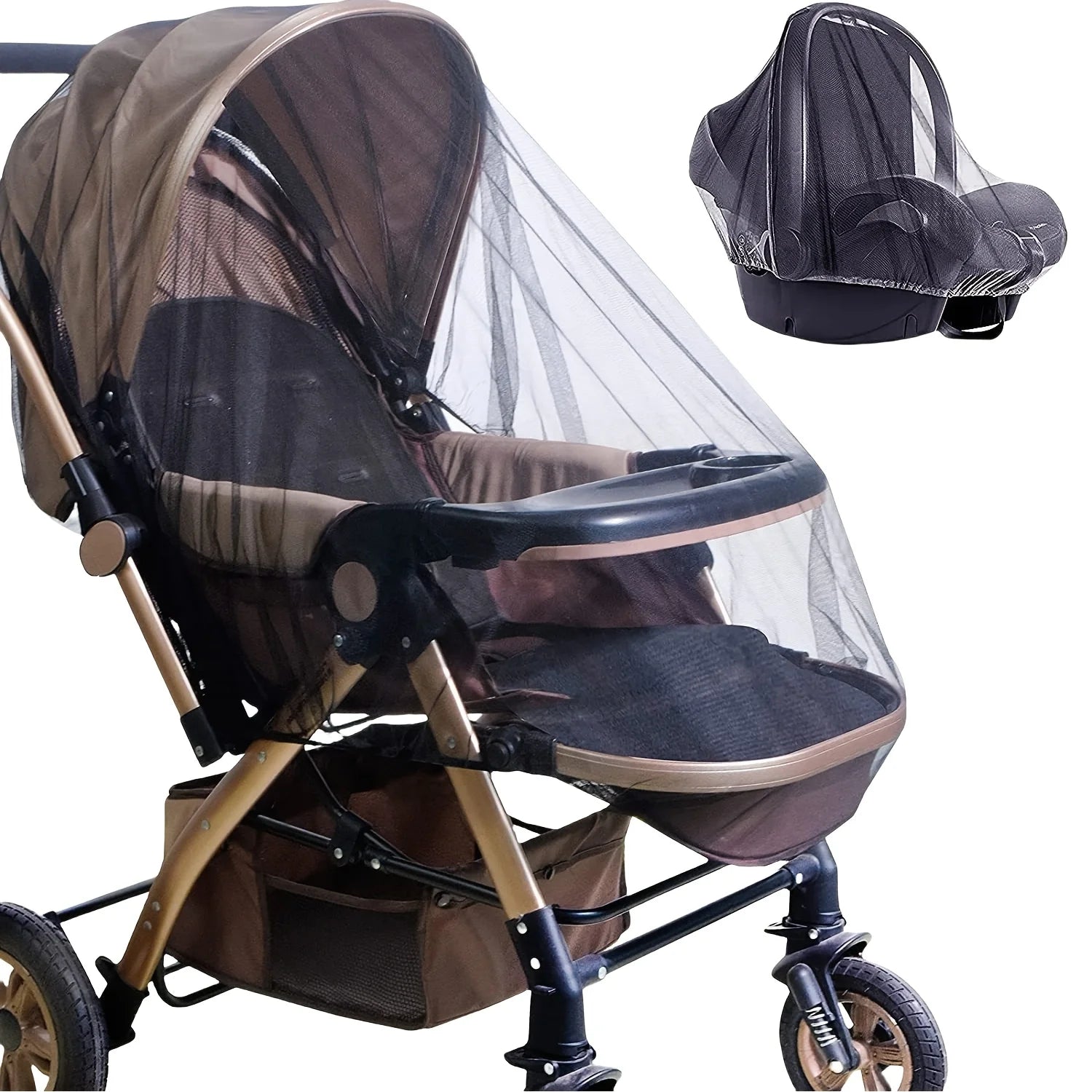 Stroller Mosquito Net - Full Coverage, with Dense Mesh for Enhanced Insect Protection, Polyester Stroller Mosquito Outdoor Gear